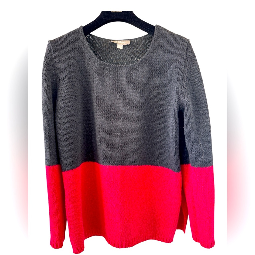 Knit Sweater Colour Block  made in France